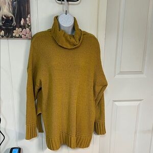 Cozy Mustard Turtleneck Sweater